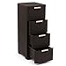 CURVER 209906 - Cajonera con Efecto Mimbre (Polipropileno, 4 cajones de 14...