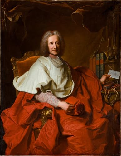Lienzo premium de Il cardinale Guillaume Dubois, réplica de Hyacinthe Rigaud en 60x90cm