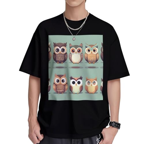 T-shirt chouettes décontracté en coton pour femme cherchant un vêtement doux, respirant et fluide