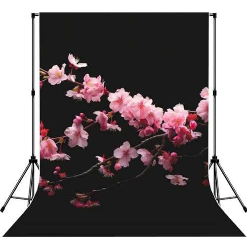 Toile de fond japonaise cerisier pour séance photo fleurie à la maison