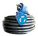 Voltec 06-00181 10/3 SEOOW All-Flex Utility Locking Extension Cord, 100-Foot, Black