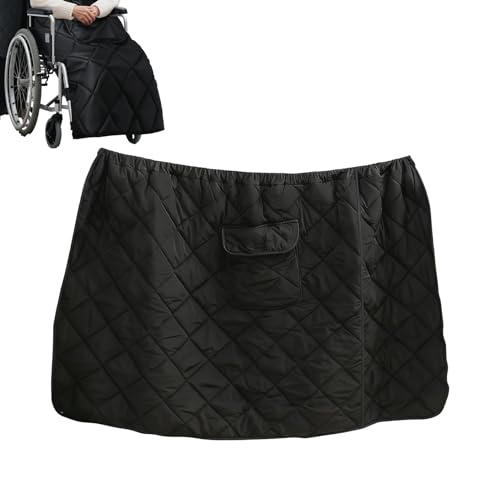 冬用レッグエプロンカバー,防水 キルト | プラッシュ 裏地 付き オートバイ 冬 用 防風 レッグ カバー,女性用アウトドアライディング膝保護