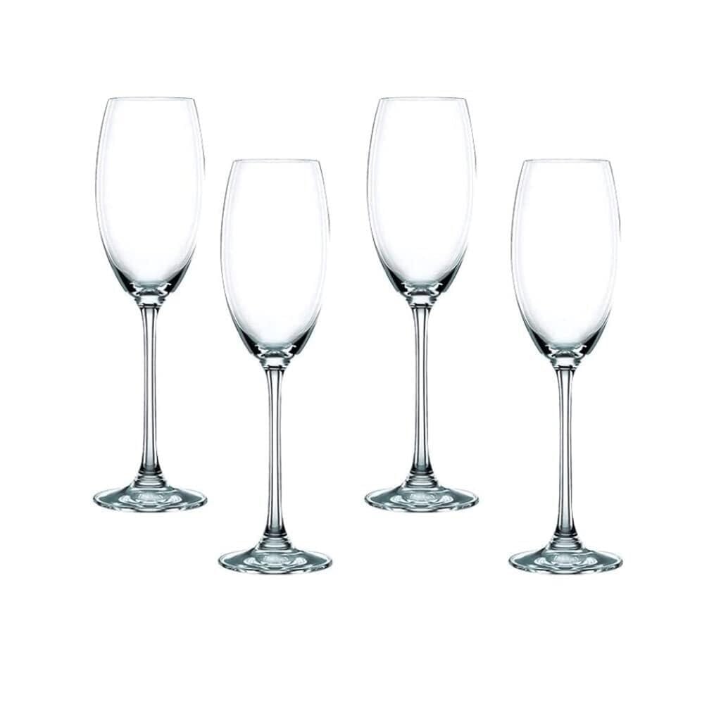 Juego de 4 copas de vino de cristal soplado a mano de 272 ml, modernas de tallo largo y gran capacidad for degustación de fiestas y bodas Vaso para bebidas