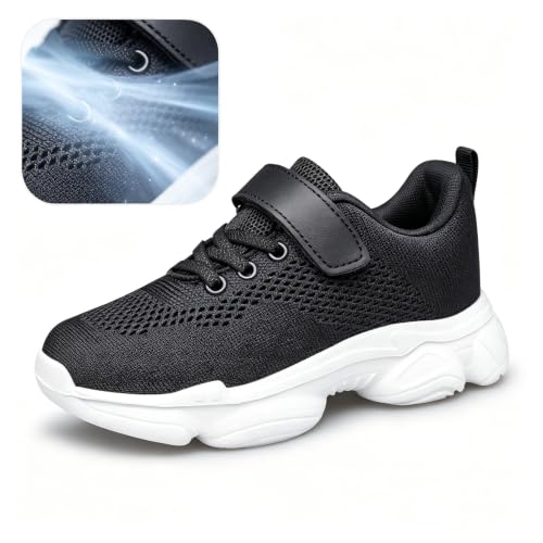Image of Kids Shoes Toddler Boys Girls Running Sports Strap Sneakers | Children Breathable Casual Tennis Walking Athletic School Non-Slip Lightweight