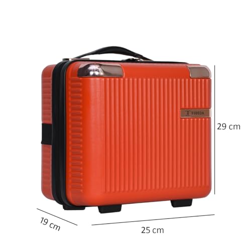 Image of ESBEDA Makeup Vanity Bag Hard Shell Vanity Cases For Women Portable Water Proof Cosmetic Travel Case, Toiletry Case With Zipper Cosmetic Bag, Hand Luggage Cosmetic Case