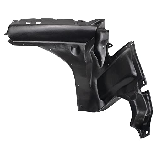 Image of TRQ Front Passenger Side Engine Splash Shield Black Compatible with 2005-2007 Ford Escape FO1251140