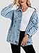 LifeShe Oversized Denim Jacket Women Boyfriend Jean Jacket Trendy Loose Shacket Spring Trucker Coats
