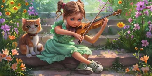 Diamond painting adulte violon 5D DIY broderie diamant kit grand format 100x200 cm