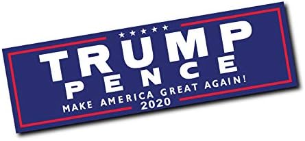 Amazon Com Trump Pence Official Blue Bumper Sticker 1 Automotive