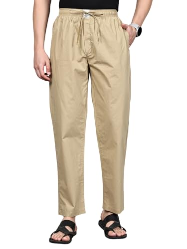 Image of Majestic Man Men Mid Rise Comfort Fit Solid Pure Cotton Casual Style Lounge Pants