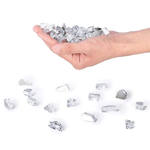 1/2" Tempered Fire Glass - Diamond Starlight Reflective