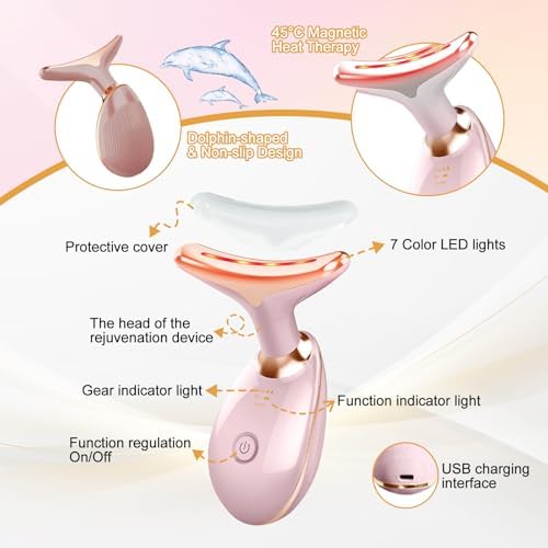 7 Color Face and Neck Massager — close-up of materials and construction quality