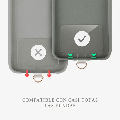 Correa de teléfono móvil universal de perlas contra caídas y robos de smartphone 4