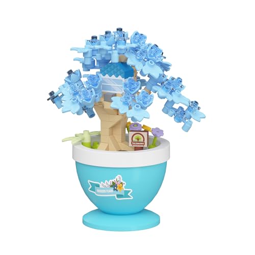 Crabapple Grace Mini Bonsai Tree Micro Building Set Building Toy Plant Cherry Tree Flower Collection...