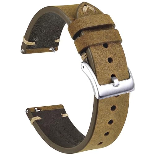 Bracelet de montre à libération rapide en cuir robuste - 5
