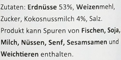 Khao Shong – Erdnüsse im Teigmantel mit Kokos überbacken - Exotisch-süßer Asia Snack & Süßigkeit - Snacks, Nüsse & Erdnüsse aus Thailand - 1 x 360 g