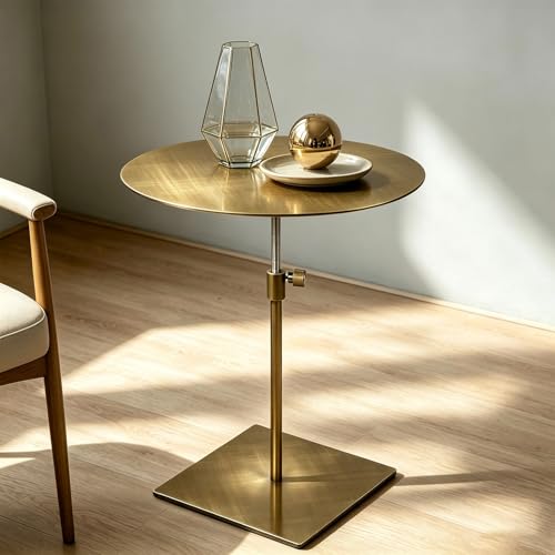 Mesa de centro de acero inoxidable dorado con acabado de lujo interior 2