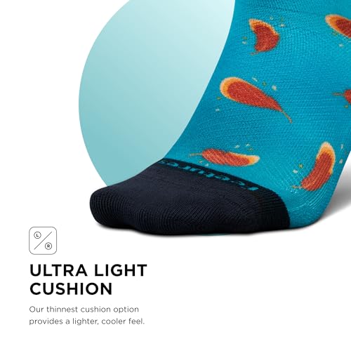 Image of Feetures Elite Ultra Light Cushion Mini Crew Sock - Sport Sock with Targeted Compression