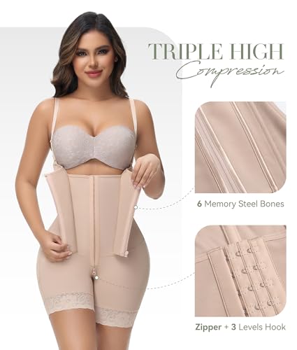 M MYODRESS Fajas Colombianas Moldeadoras Shapewear for Women Tummy Control Body Shaper Post Surgery Compression Garment2