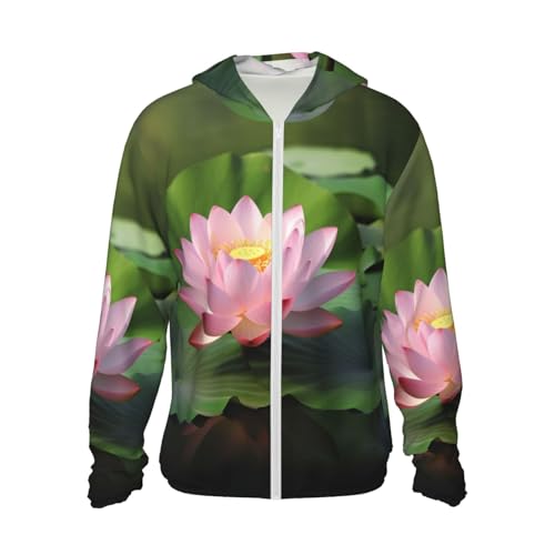 Chemise de soleil pour homme UPF 50+ Beautiful Flower avec capuche