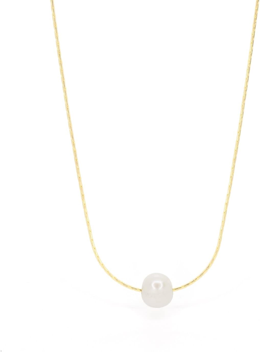 SALTY CALI Freshwater Pearl Salty Shells ~ Necklace, Gold ~ Ocean inspired dainty jewelry, Made in California!