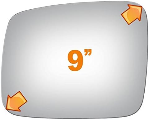 Flat Driver Side Mirror Replacement Glass for 1992-2003 VOLKSWAGEN EUROVAN