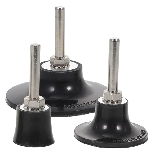 Baluue Scheibenhalter Satz mit Rollenverriegelung Schleifscheibenhalter 23mm 45mm 69mm Aluminiumkern Abnehmbarer Stahlgriff für Bohrmaschine und Winkelschleifer Polieren und Schleifen