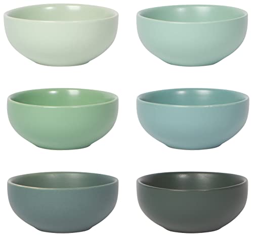 Now Designs Leaf Ceramic Pinch Bowl Set (Set of 6)