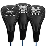 Personalisierte Golfschlägerhaube von UIDMEN mit individueller Namensstickerei, Driver-Schlägerhaube, Golfzubehör für Herren, Geschenkidee für Golfliebhaber, Golfer, Väter, Ehemänner, Vatertags-