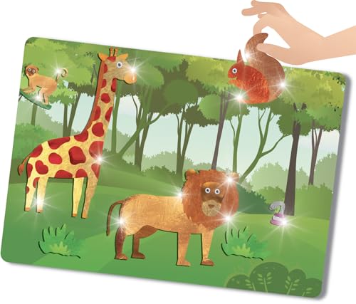 Megableu FOIL FUN Princesse et Licornes Activités Manuelles pour Enfants dès Loisirs Créatifs 10 Planches Décoratives & Feuiles Métalliques Colorées Idée Cadeau Enfant Magique - vue 10