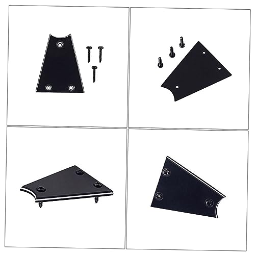 ibasenice Guitar Bass Truss Rod Cover 3 Holes Plastic Plate with Mounting Screws