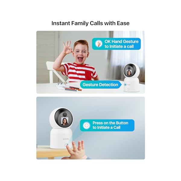 Zosi 4mp 2 way video security camera c519m 360 view babypet dog monitor 25k plug in 24g5g dual band wifi smart home indoor camone touch callhuman detectionpantiltcloud sd card storage  urban country home decor