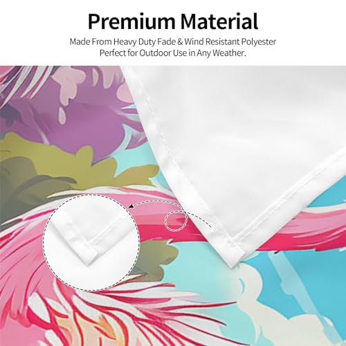 Drapeau flamant rose robuste avec impression HD anti-UV - 4