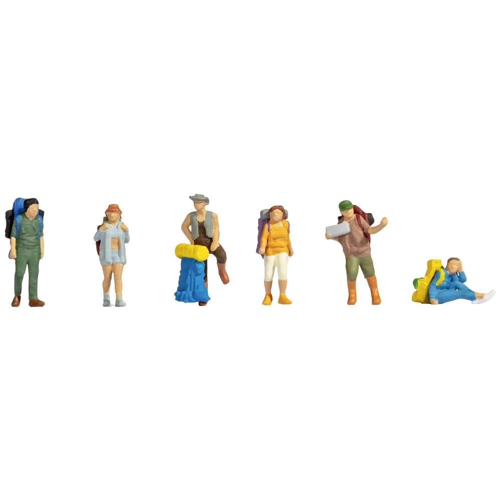 Noch 15247 HO/OO Gauge Backpackers (6) Figure Set