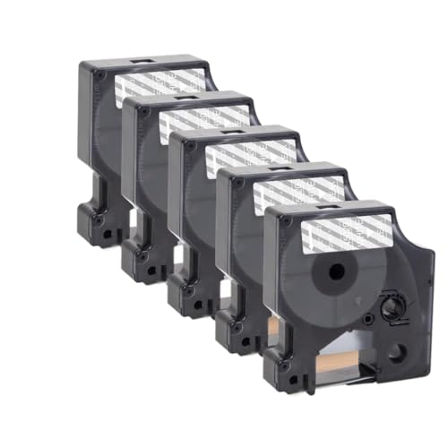 �݊����̂���5-10-20PK D1 45013 45018 45010 45023�ڒ���12mm D1���x���}�l�[�W���[�p���x���e�[�v160 280 350����ѓ��l�̃��x���v�����^�[(5PK White on Clear)