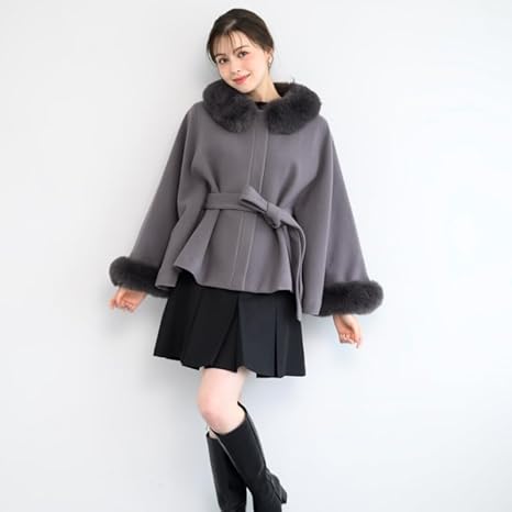 今季新品未使用タグ付ミッシュマッシュポンチョコート ミッシュマッシュ MISCH MASCH □2024秋冬新作□ポンチョコート