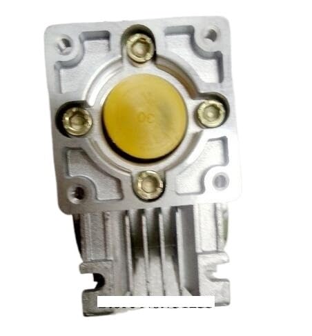 Riduttore a vite senza fine da 5:1 a 80:1, riduttore di velocità a vite senza fine RV030, con adattatore for manicotto dell'albero, for albero di ingresso da 8 mm del motore Nema 23(Ratio 10 to 1)