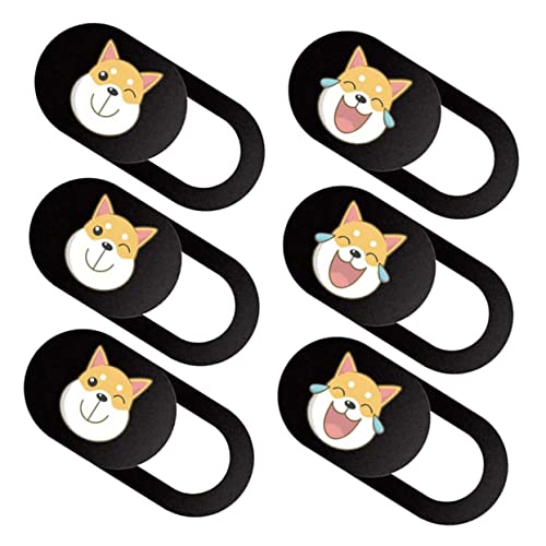 Copertura Per Webcam Scorrevole Da 6 Pezzi Per Laptop Protezione Per La Privacy Del Telefono Materiale Abs Motivo A Cane E Funzionale elegante