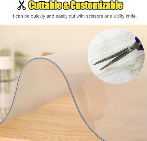 Evite humedades con la alfombra impermeable de PVC transparente cortable de 2mm 7