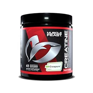 Muscle Feast Creapure Creatine Monohydrate Powder, Vegan Keto Friendly Gluten-Free Easy to Mix, Mass Gainer, Muscle…