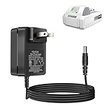 24V Quick Charger Compatible with Snow Joe&Sun Joe 24V Lithium Ion Battery, 24VCHRG-QC iON+ Charger for Models iBAT24 & 24VBAT Series Batteries, iBAT24-LT, iBAT24-XR, 24VBAT-LTE, 24VBAT-XR AC Adapter