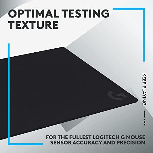 Logitech G G740 Large 5mm thick gaming mousepad optimized for gaming sensors, moderate surface friction, anti-slip mouse mat, Mac and PC gaming accessories, 46 x 40 x 0.5 cm