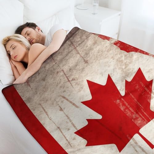 Plaid Canada rétro pour camping et canapé en flanelle douce - 7