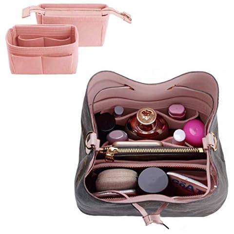 ZTUJO Purse Organizer,Bag Organizer,Insert purse organizer with 2 packs in one set fit NeoNoe Noé Series perfectly (Brush Pink) Cover