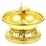 Toyvian Retro Petroleumlampe Metalllegierung Dimmbare Öllampe Für Gebetshalle Balkon Wohndekoration Stabile Vintage Lampe Mit Tischdekor