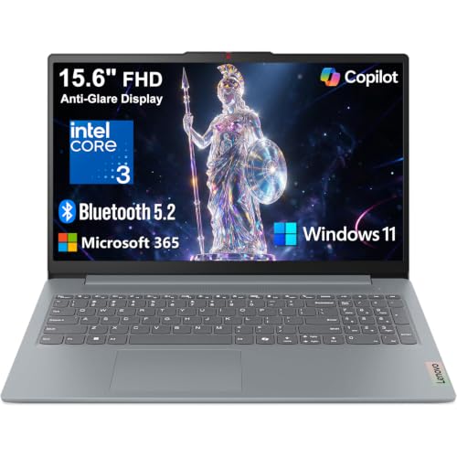 Lenovo 15.6" FHD Business Laptop, Intel Core 3 N355, 8GB RAM, 128GB Storage | 2026 Edition, Copilot AI, Office 365, Long Battery Life, WiFi 6, Anti-Glare Screen, Win 11 - image 1