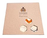 SuperBee Wax Wraps | Bienenwachstücher | BEEginnerset | 3 Tücher | Klassik Gemischt