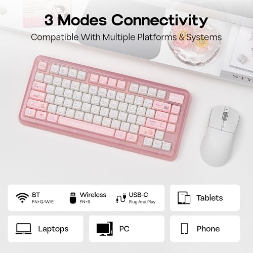 Image of KiiBoom Phantom81 Lite 75% Gasket Mechanical Keyboard, VIA Programmable