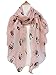 GERINLY Light Pink Panda Bear Wrap Scarfs for Ladies Cute Pandas Gifts for Women