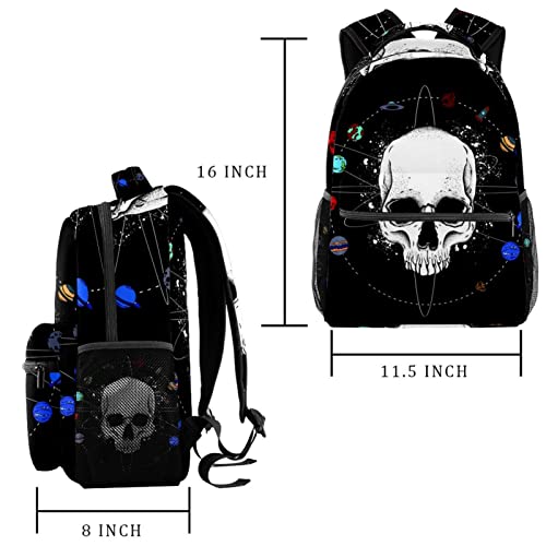 Mochilas ligeras de planetas y calavera que alivian tus hombros 2